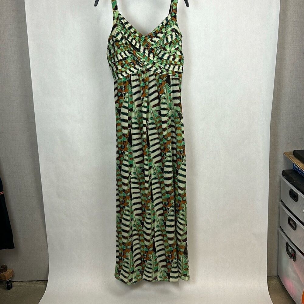 Sleeveless Maxi Sundress Dress Womens Sz 12 Cocktail Party Garden Summer Bold